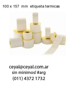 100 x 157  mm  etiqueta termicas