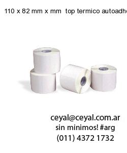 110 x 82 mm x mm  top termico autoadhesivo