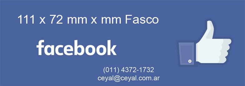 111 x 72 mm x mm Fasco