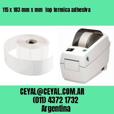 115 x 183 mm x mm  top termica adhesiva