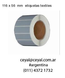 116 x 56  mm  etiquetas textiles