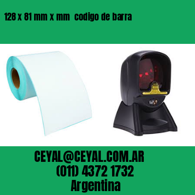 128 x 81 mm x mm  codigo de barra