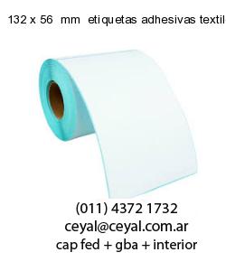 132 x 56  mm  etiquetas adhesivas textiles