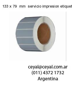 133 x 79  mm  servicio impresion etiquetas termicas