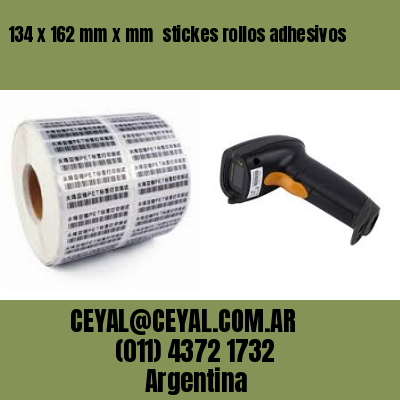 134 x 162 mm x mm  stickes rollos adhesivos