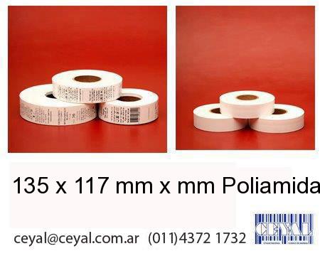 135 x 117 mm x mm Poliamida en rollo