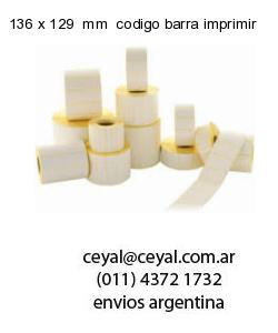 136 x 129  mm  codigo barra imprimir