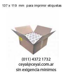 137 x 119  mm  para imprimir etiquetas