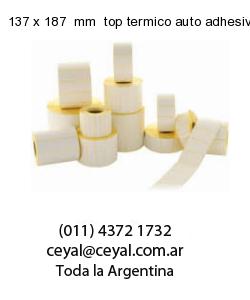 137 x 187  mm  top termico auto adhesivo top termico adesivo