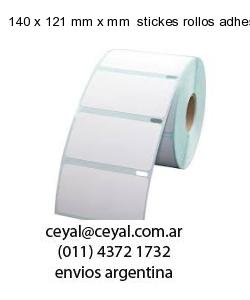 140 x 121 mm x mm  stickes rollos adhesivos