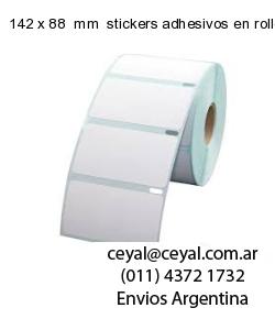 142 x 88  mm  stickers adhesivos en rollos