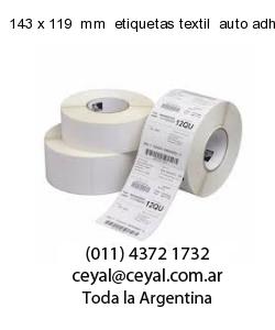143 x 119  mm  etiquetas textil  auto adhesiva
