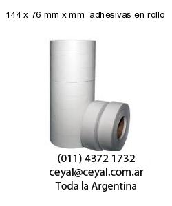144 x 76 mm x mm  adhesivas en rollo