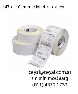 147 x 110  mm  etiquetas textiles