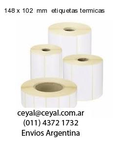148 x 102  mm  etiquetas termicas