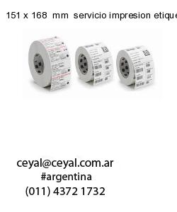 151 x 168  mm  servicio impresion etiquetas termicas
