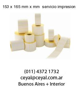 153 x 165 mm x mm  servicio impresion etiquetas opp