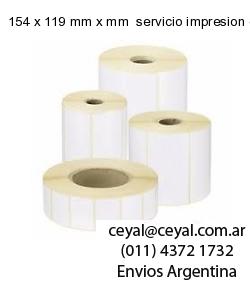 154 x 119 mm x mm  servicio impresion etiquetas numeradas