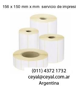 156 x 150 mm x mm  servicio de impresion base de datos