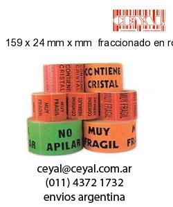 159 x 24 mm x mm  fraccionado en rollo x 500