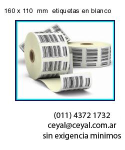 160 x 110  mm  etiquetas en blanco