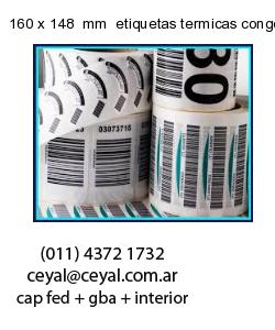 160 x 148  mm  etiquetas termicas congelados