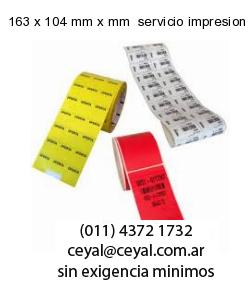 163 x 104 mm x mm  servicio impresion etiquetas