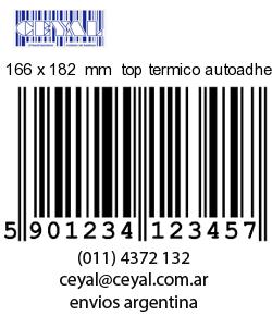 166 x 182  mm  top termico autoadhesivo