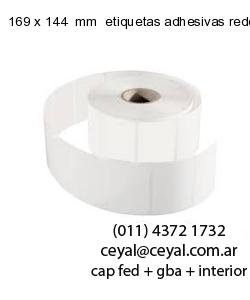 169 x 144  mm  etiquetas adhesivas redondas