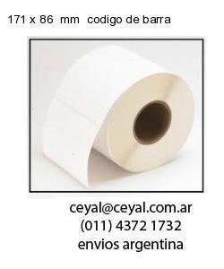 171 x 86  mm  codigo de barra
