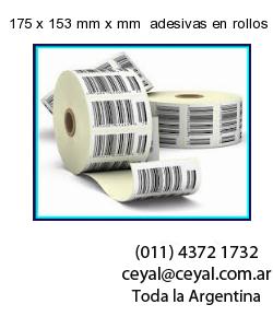 175 x 153 mm x mm  adesivas en rollos