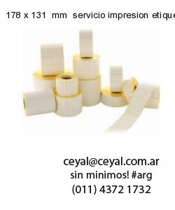 178 x 131  mm  servicio impresion etiquetas