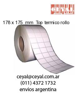 178 x 175  mm  Top termico rollo