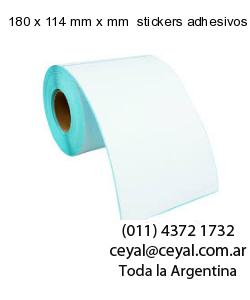 180 x 114 mm x mm  stickers adhesivos en rollos