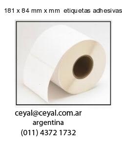 181 x 84 mm x mm  etiquetas adhesivas redondas