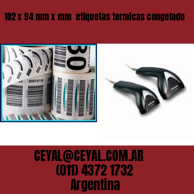 182 x 94 mm x mm  etiquetas termicas congelado