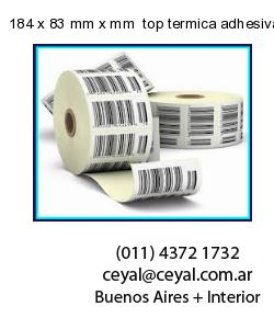 184 x 83 mm x mm  top termica adhesiva
