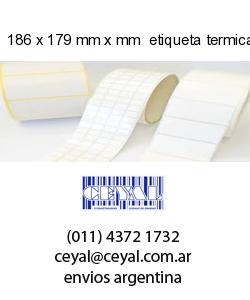 186 x 179 mm x mm  etiqueta termica adhesiva