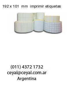 192 x 101  mm  imprimir etiquetas