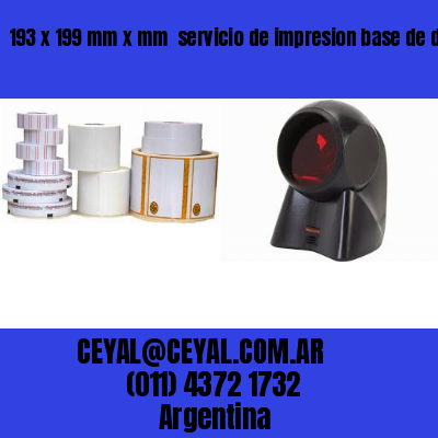 193 x 199 mm x mm  servicio de impresion base de datos