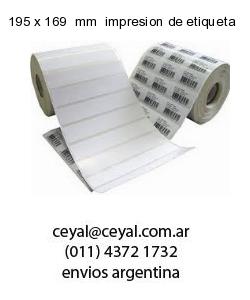 195 x 169  mm  impresion de etiqueta