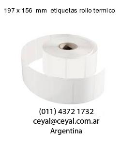 197 x 156  mm  etiquetas rollo termico