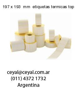 197 x 193  mm  etiquetas termicas top