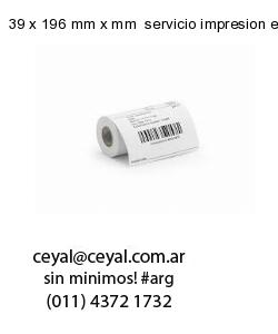 39 x 196 mm x mm  servicio impresion etiquetas ilustracion