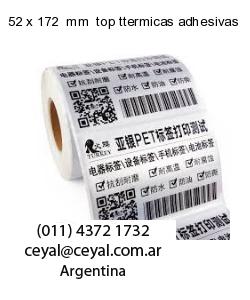 52 x 172  mm  top ttermicas adhesivas