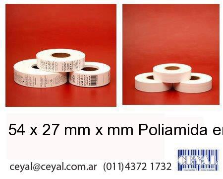 54 x 27 mm x mm Poliamida en rollo