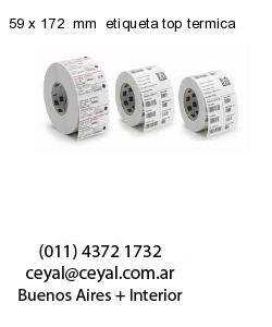 59 x 172  mm  etiqueta top termica