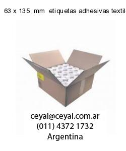 63 x 135  mm  etiquetas adhesivas textiles
