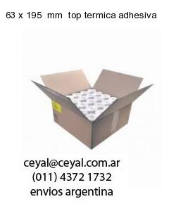 63 x 195  mm  top termica adhesiva