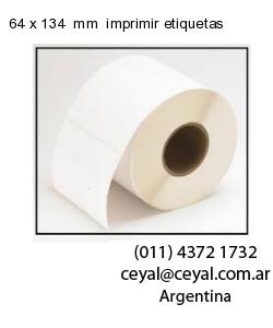 64 x 134  mm  imprimir etiquetas